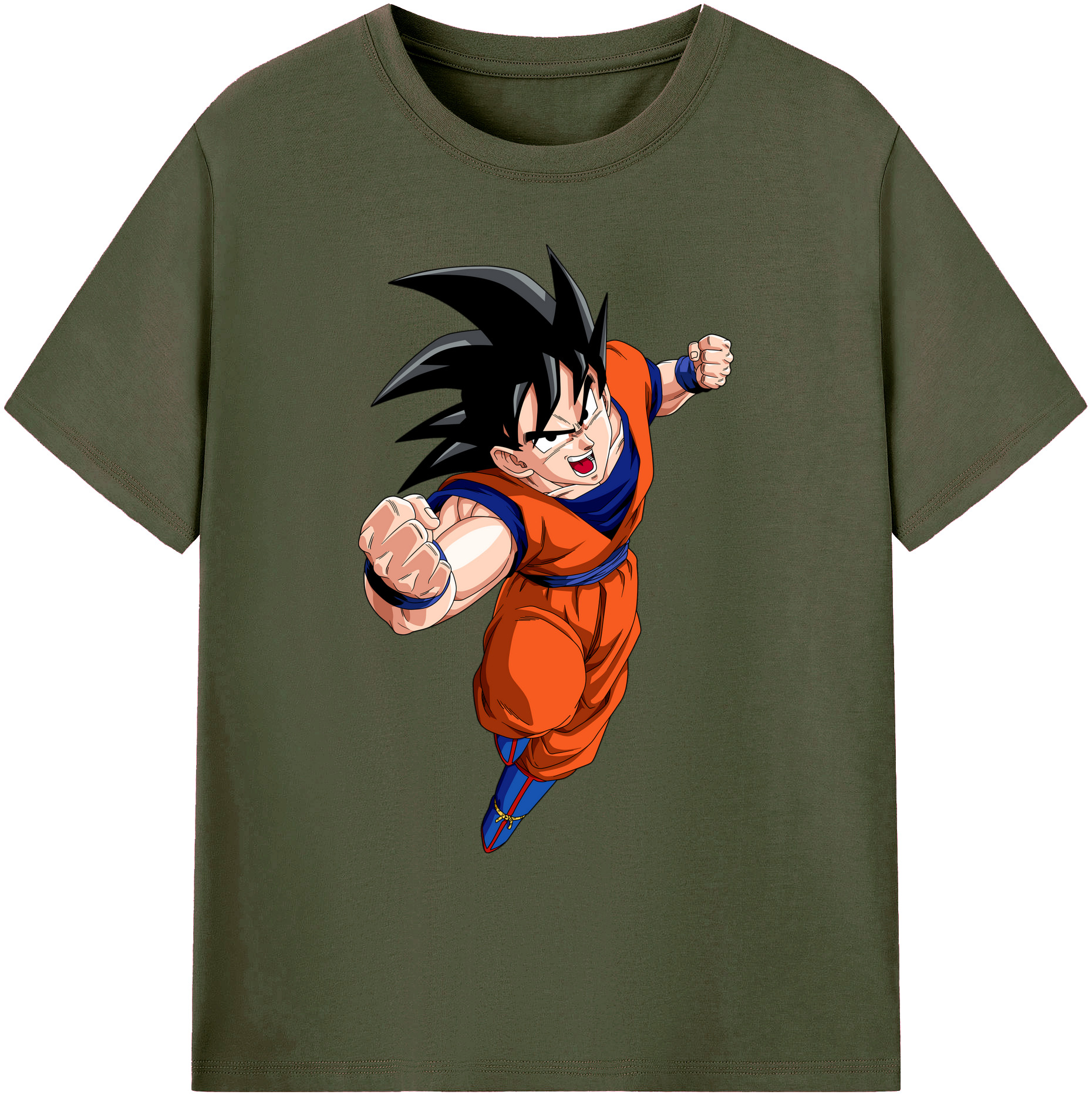 （画像用） ドラゴンボール 孫悟空（そん ごくう）Son Goku カカロット DRAGON BALL Kakarotto 綿100％ メンズ半袖Tシャツ｜肌触りやわらか＆通気性